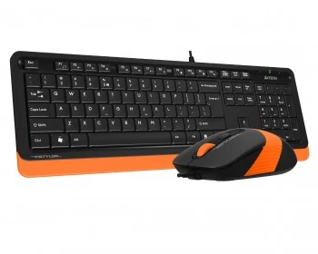 A4 Tech F1010 Q Usb Turuncu Mm Klavye+optİk Mouse