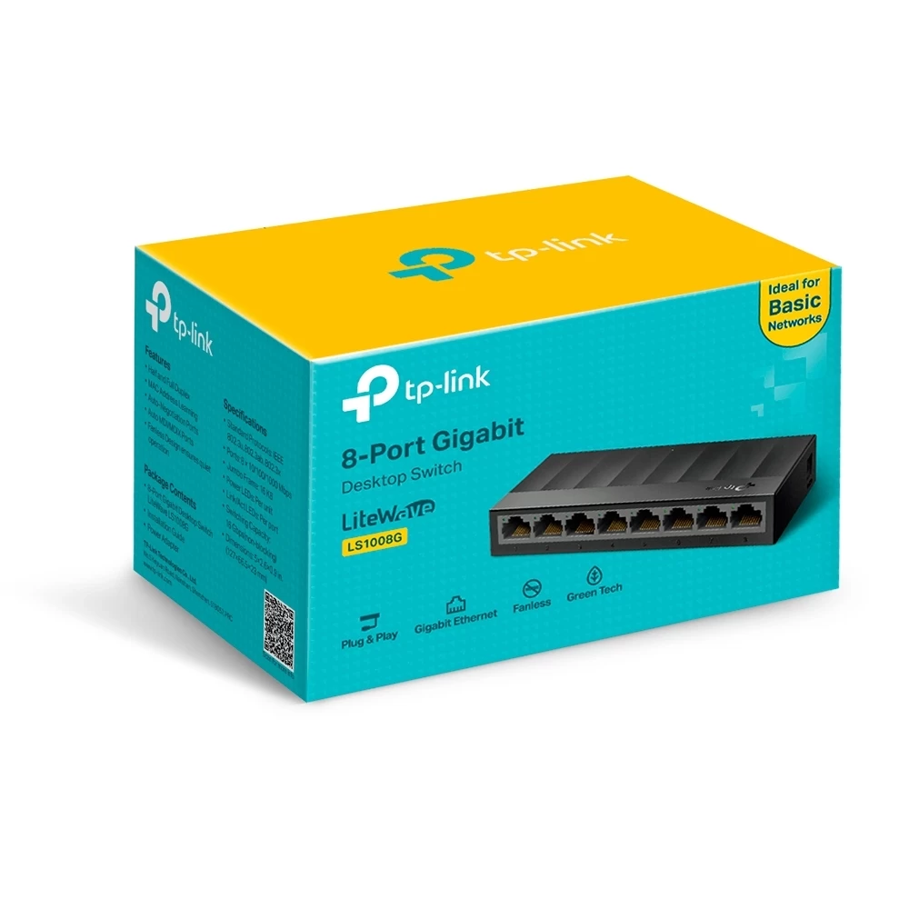 Tp-link Ls1008g 8port 10/100/1000 YÖnetİlemez Switch