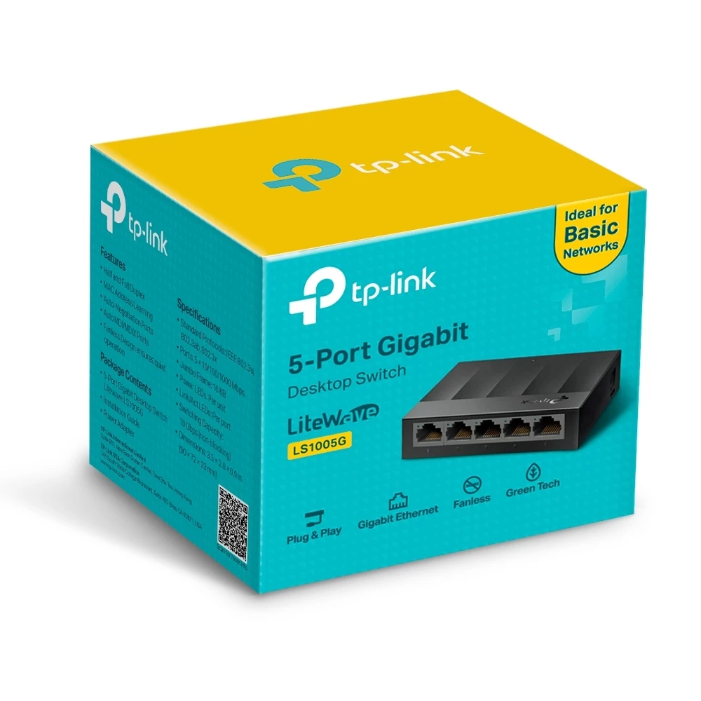 Tp-link Ls1005g 5port 10/100/1000 YÖnetİlemez Switch