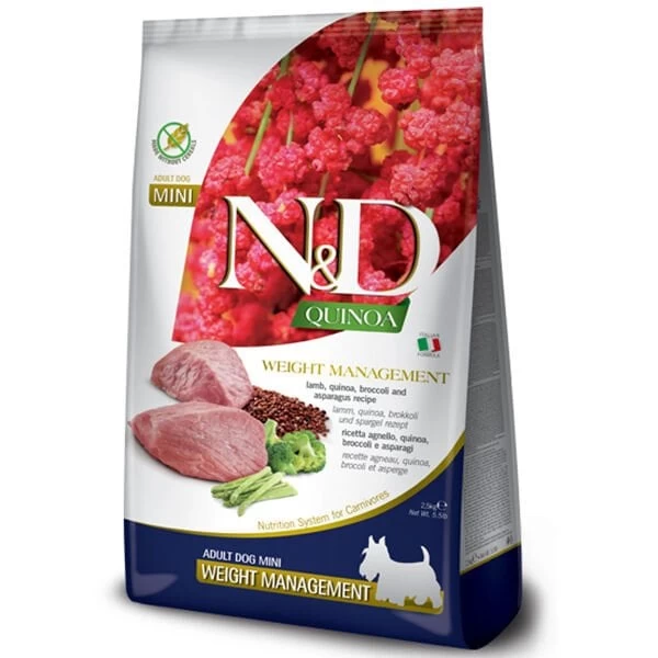 Nd Quinoa Weight Management Mini Yetişkin Köpek Maması 2.5 Kg