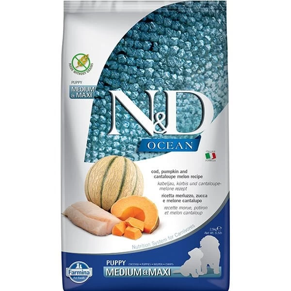 Nd Ocean Morina Balıklı Büyük Ve Orta Irk Yavru Köpek Maması 2.5 Kg