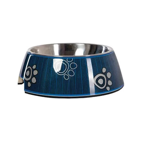 Rogz Bowlz Bubble Pati Desenli Kedi Ve Köpek Mama Ve Su Kabı Mavi Medium 350 Ml