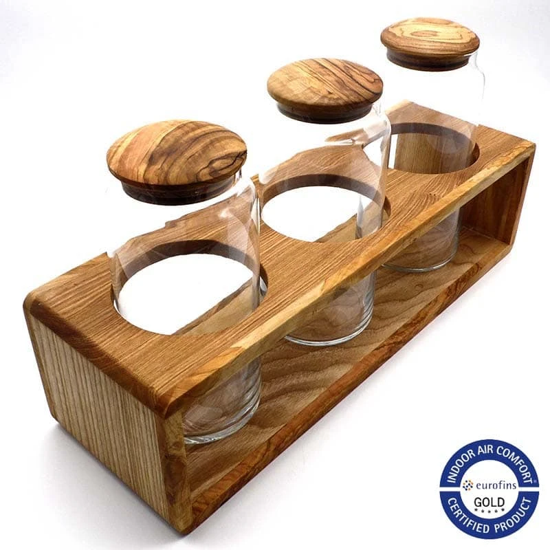 Woodprovence Uzun Cam Kavanoz Standı