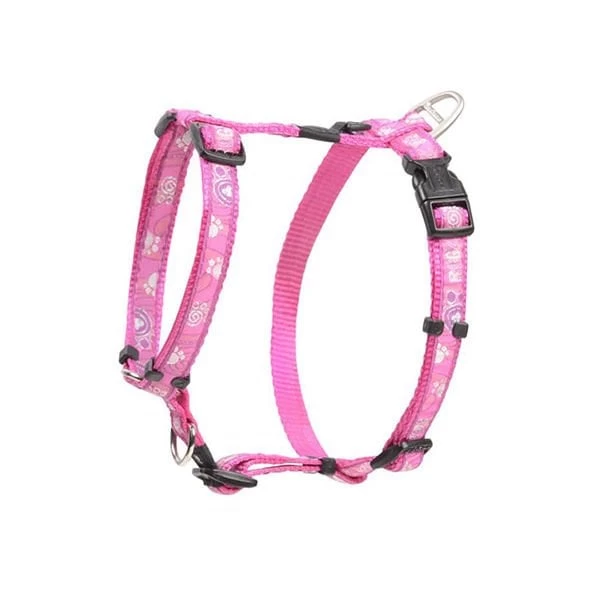 Rogz Fancy Dress Tuig Pati Desenli Köpek Göğüs Tasması Pembe Xlarge 2.5x60-100 Cm