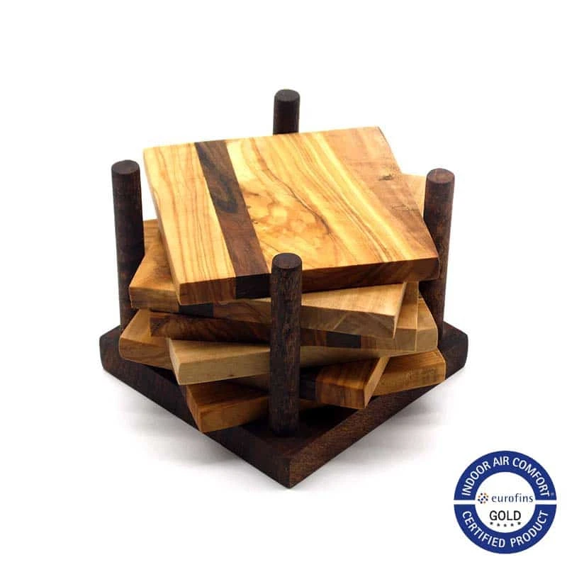 Woodprovence 6'lı Bardak Altlığı