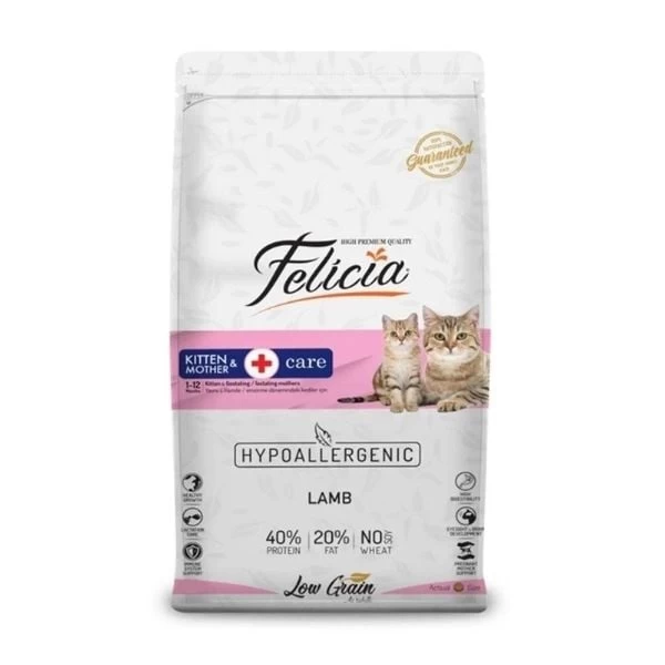 Felicia Hipoalerjenik Kuzu Etli Anne Ve Yavru Kedi Maması 500+500 Gr