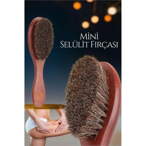 Transformacion 6 Adet Mini Selülit Fırçası At Kili Ahşap Sap Hartvigsen Design