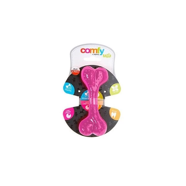 Aquael Comfy Dental Naneli Diş Kaşıyıcı Köpek Kemik Oyuncağı Pembe 16.5 Cm