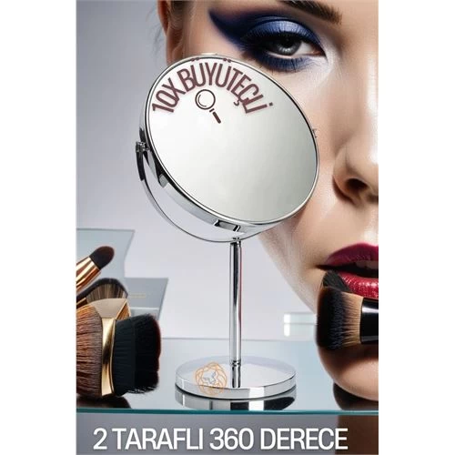 Transformacion 10x Büyüteçli 2 Taraflı Banyo Makyaj Aynası 719383