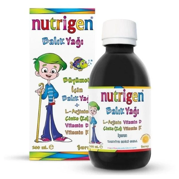 Nutrigen  Portakal Aromalı Balık Yağı Şurubu 200 Ml