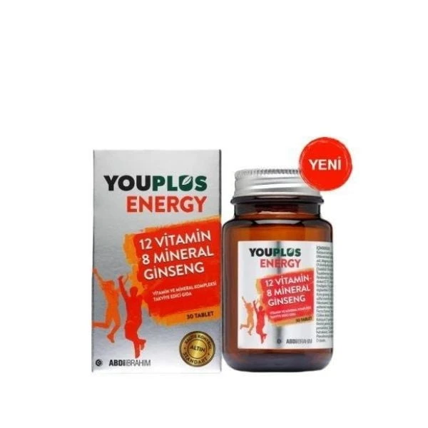 Youplus Energy 12 Vitamin 8 Mineral Ginseng 30 Tablet