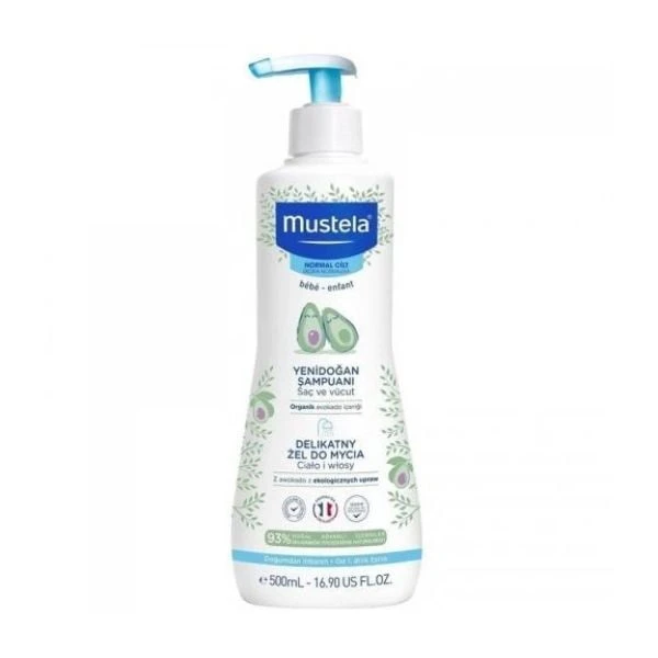 Mustela Gentle Cleansing Gel Yenidoğan Şampuanı 500 Ml