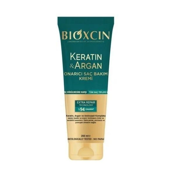 Bioxcin Keratin Ve Argan Onarıcı Saç Bakım Kremi 250 Ml