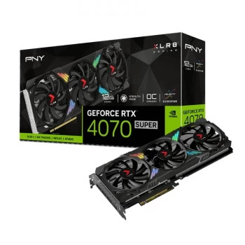Pny Rtx 4070 Super Rgb 12gb Xlr8 Gaming Verto Overclocked Epic-x Gddr6x 192bit (vcg4070s12tfxxpb1-o)
