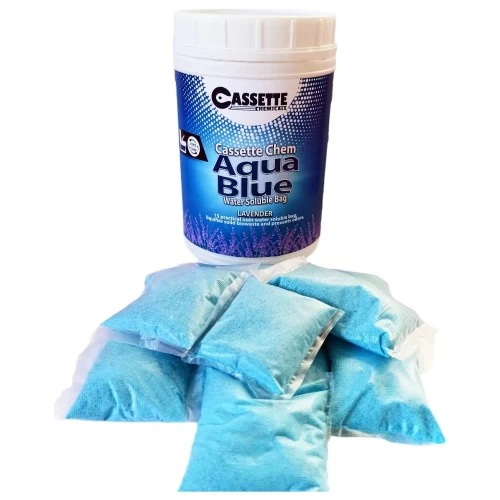 Karavan Tekne Tuvalet Kimyasalı Aqua Blue Suda Çözünebilir Paket Kasetli Portatif Tuvalet Atık Parçalayıcı Koku Giderici