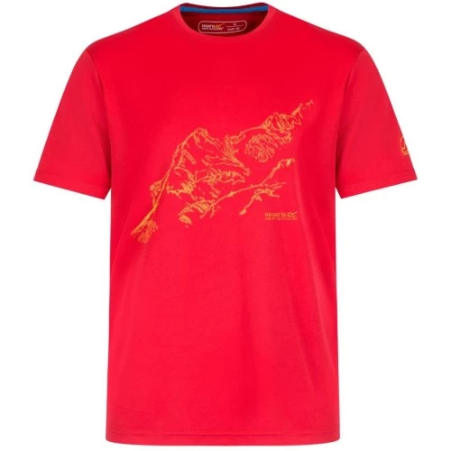 Regatta Fingal Ii Erkek T-shirt-kirmizi