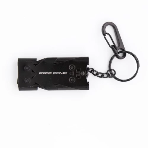 Freecamp 3 Çıkışlı Bilyesiz Düdük-sİyah