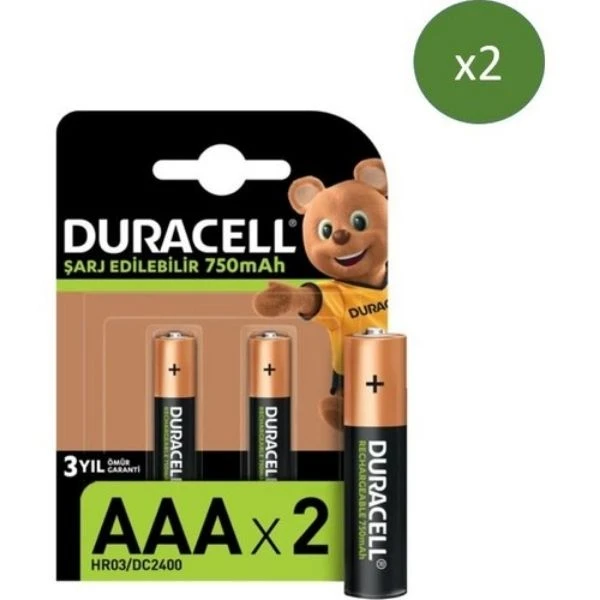 Duracell Şarj Edilebilir Aaa 750 Mah Pil