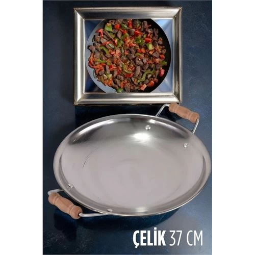 Transformacion Çelik Saç Kavurma Tavası Gözleme Et Sote 37 Cm 720415