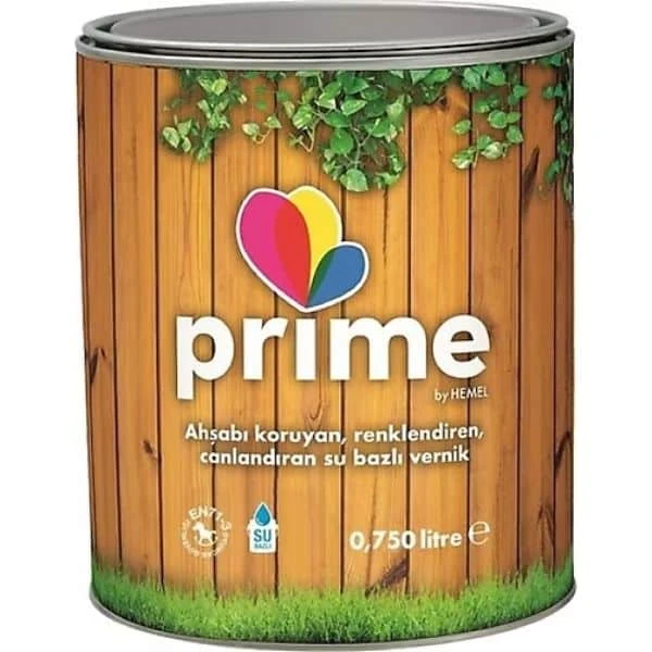 Prime Su Bazlı Ahşap Vernik Fındık 0,75 Lt