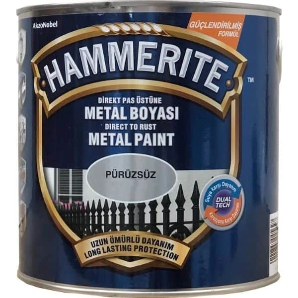 Hammerite Düz Koyu Kahverengi Metal Boyası 2,5 Lt