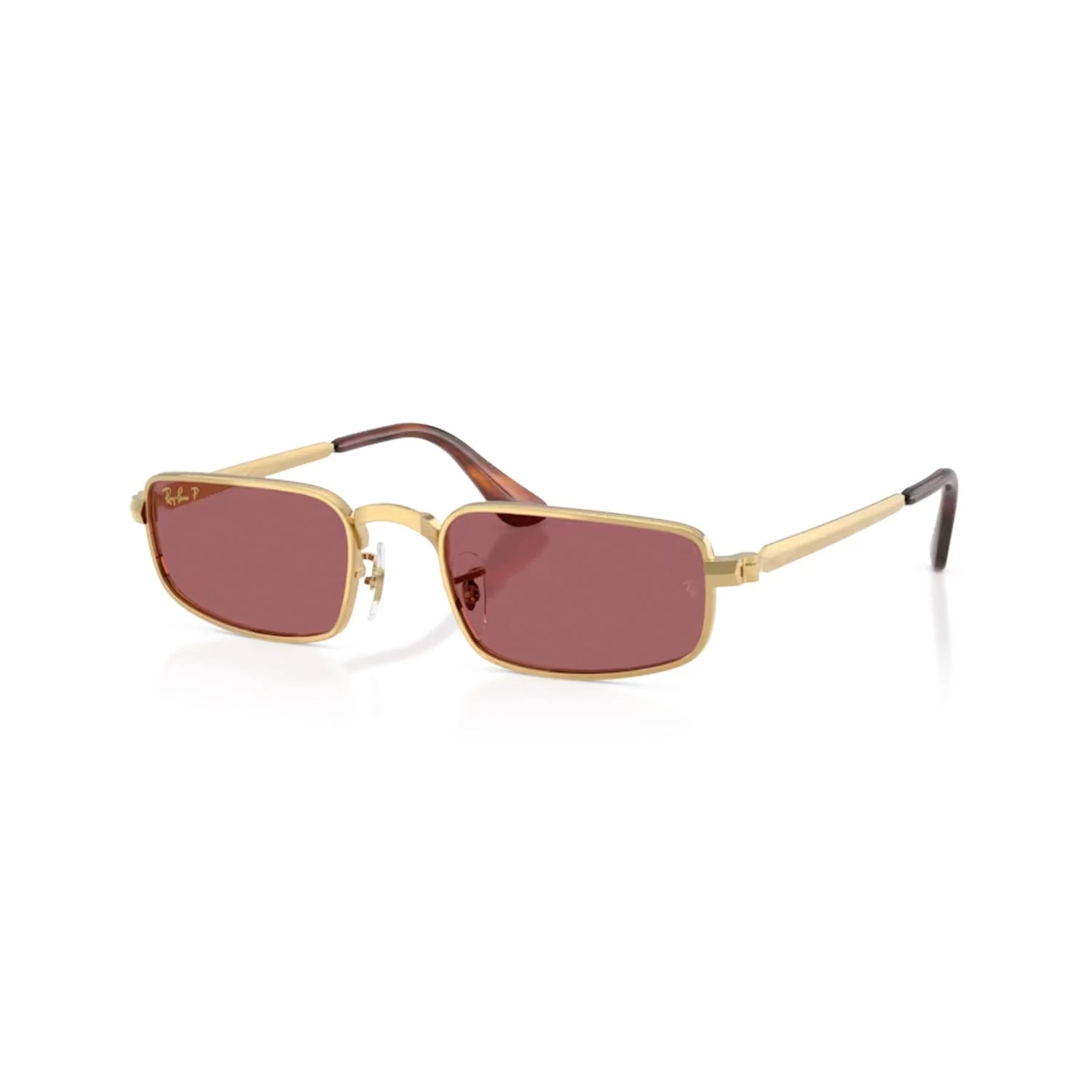Ray-Ban Rb 3927 001Af 54 A$Ap Rocky Unisex Polarize Dikdörtgen Gold Metal Güneş Gözlüğü