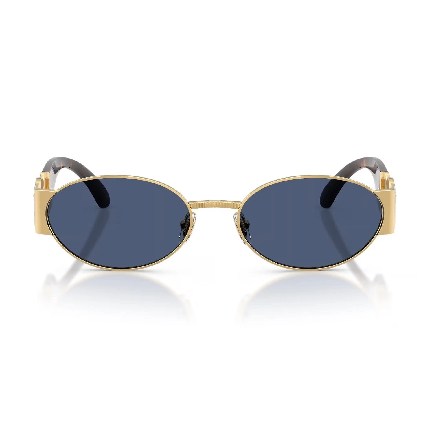 Versace Ve 2299 100280 56 Unisex Oval Gold Metal Güneş Gözlüğü