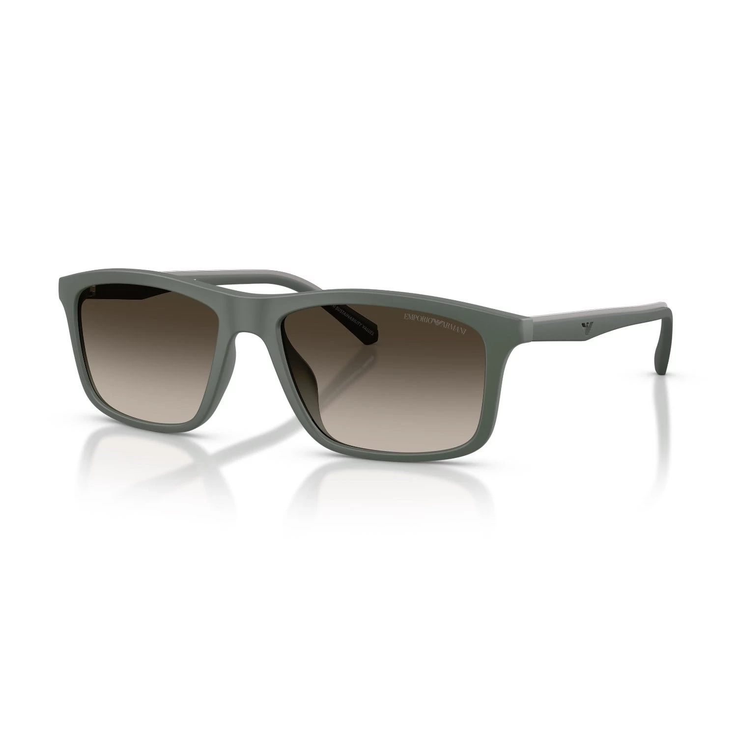 Emporio Armani Ea 4257U 631213 57 Erkek Yastık Yeşil Kemik Güneş Gözlüğü