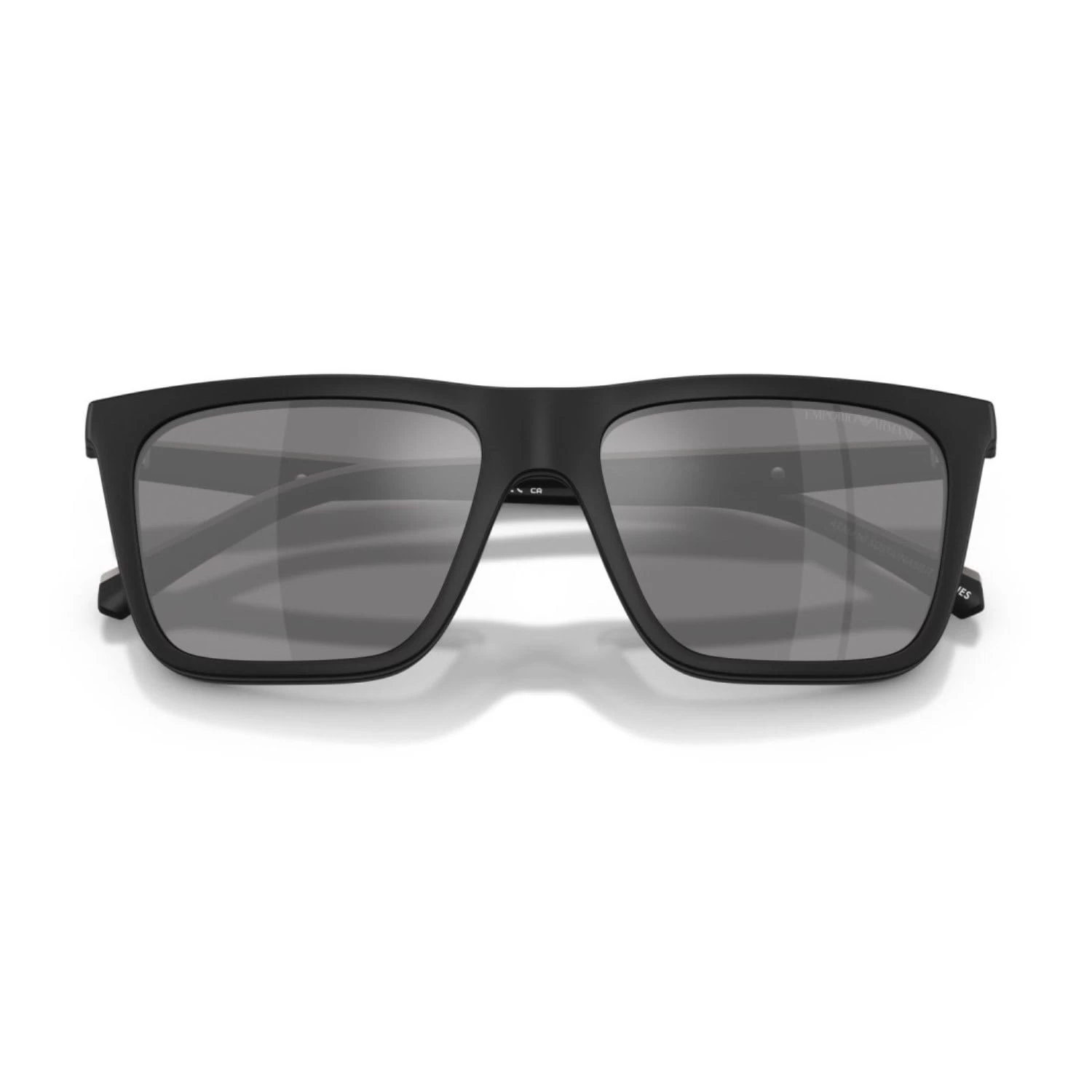 Emporio Armani Ea 4258 50011W 54 Erkek Kare Aynalı Klipsli Siyah Kemik Güneş Gözlüğü