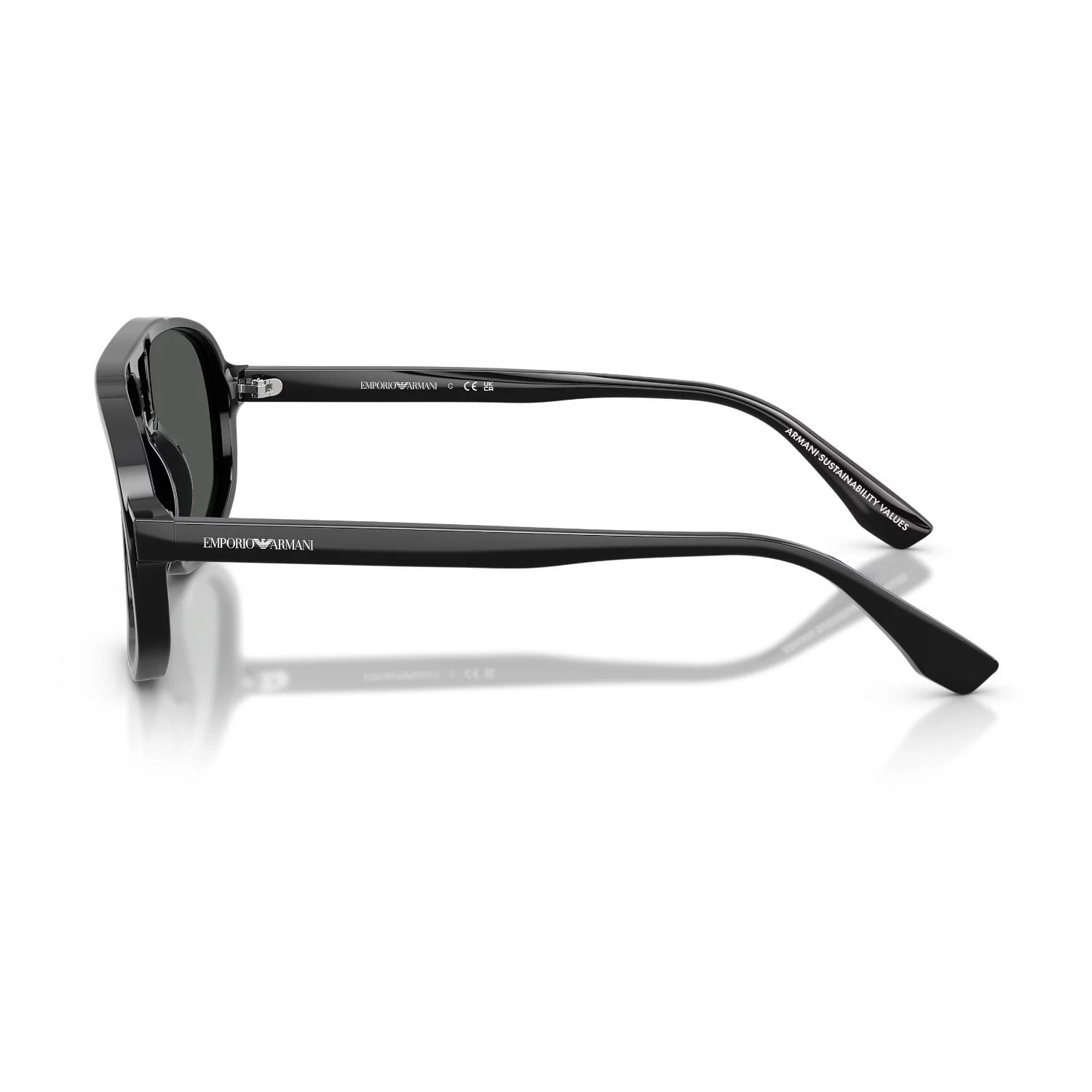 Emporio Armani Ea 4263U 501787 57 Erkek Pilot Siyah Kemik Güneş Gözlüğü