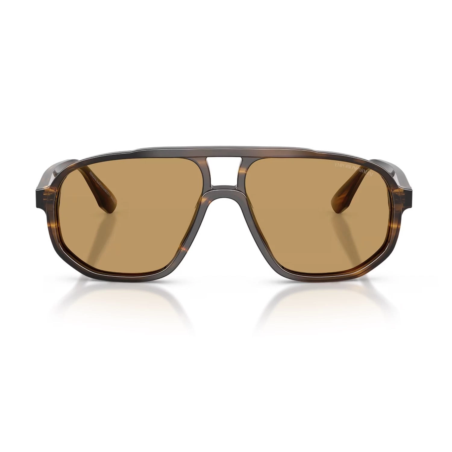 Emporio Armani Ea 4263U 632673 57 Erkek Pilot Çizgili Yeşil Kemik Güneş Gözlüğü