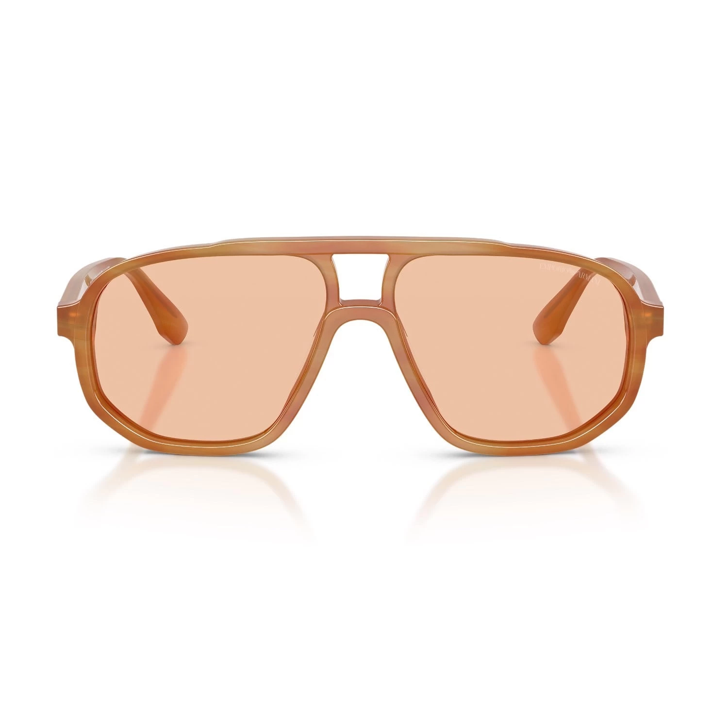 Emporio Armani Ea 4263U 632873 57 Erkek Pilot Çizgili Kahverengi Kemik Güneş Gözlüğü