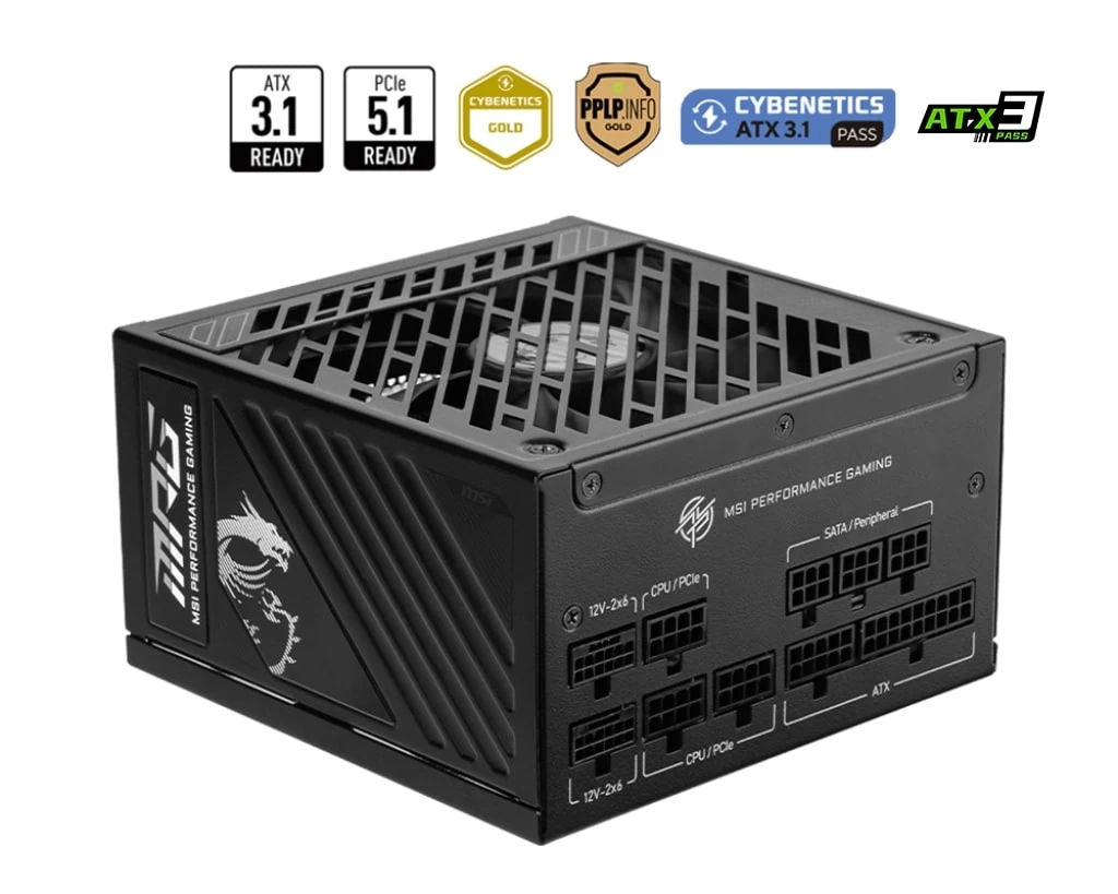 Msı Mpg A850Gs Pcıe5 850W 80+ Gold Psu Fullmodular